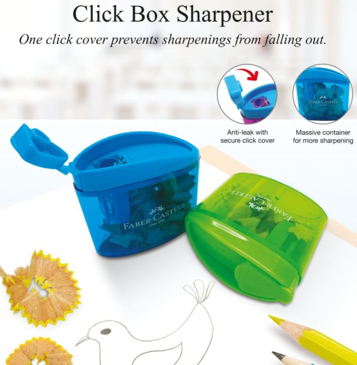 Faber Castell Click Box Sharpener Container 584603 (Pengasah pensil ...