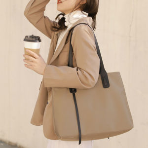 MINGKE กระเป๋าแล็ปท็อป12 13 14นิ้วกระเป๋าสะพายไหล่สำหรับผู้หญิงกันน้ำกันกระแทกเกาหลีสไตล์