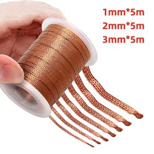 5M Wick Remover Desoldering Wire Desoldering Braid Solder Remover For Professional Electronics Soldering Rework Work
