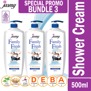 Bundle 3x 500ml Family Fresh Jasmy sabun mandi import dari Malaysia