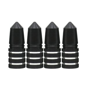 GORGE 4pcs Chống gỉ sét Nắp van lốp xe ô tô nhiều màu sắc Chống rò rỉ chống bụi Nhôm Nắp van lốp xe được xử lý anod hóa Lõi van xe máy điện dành cho ô tô xe SUV xe tải