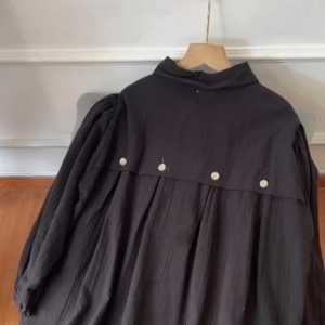 Baju atasan wanita oversize crinkle airflow aksen kancing depan dan variasi belakang / bella blouse oversize kasual crinkle airflow