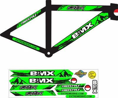 STTRIPING SPEDAH ALL BMX RACING SIMPLE VARIAN BARU LIS POLET SIMPLE BMX MTB DASAR IJO
