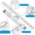 ROLLS120 Rolling Ruler Versatile 12-Inch Measuring and Drafting Tool for Squares Angles Parallel Line Drawing Roller Ruler, Rolling Parallel Ruler. 
