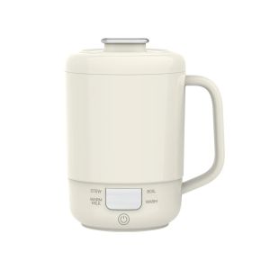 600mlElectric Heating Mug Multi-Function Portable Cooker Stew Boil Warm Milk Keep Warm for Office Dorm Travel Home