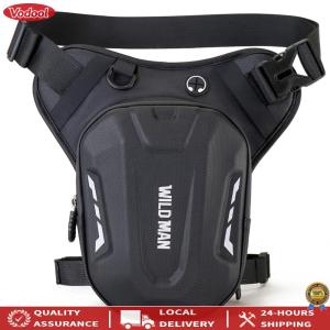 [New] Motorcycle Storage Bag Waterproof Hip Bum Pack with Multiple Compartments for Tools and Essentials for Riders