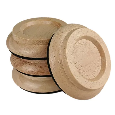 【Latest model】4 Pcs Non-Slip Anti-Noise Felt Pads Solid Wood Upright Piano Caster Cups Furniture Caster Cups Hardwood Floor Protectors