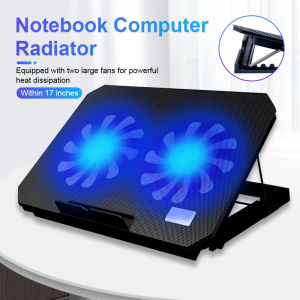 Đế Tản Nhiệt Laptop N99 Đế tản nhiệt 2 quạt có đèn LED từ 13.3 đến 17 inch 2 fan chạy êm hút mạnh làm mát cực nhanh