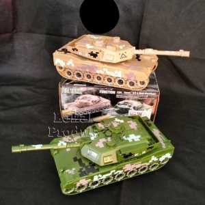UKURAN BESAR | Mainan Anak Mobil Tank Military Bump And Go BO HC019A Mainan Anak Mobil Militer Bisa Nyala Lampu Jalan Dan Bunyi