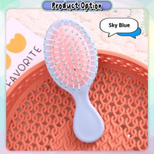 [Little B House] Candy Color Air Cushion Mini Comb Hair Rope Scalp Hairdressing 气垫梳按摩梳 Sikat Sisir Rambut - H86