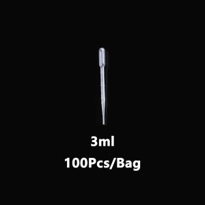 100Pcs/Bag Disposable Plastic Pipette 1/2/3/5/10ml Graduated Pipette Laboratory Transfer Pipette