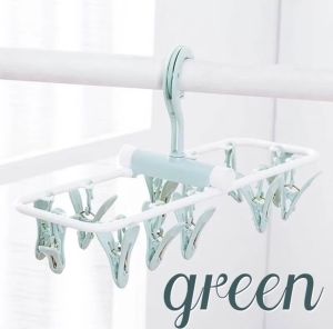 12/16/32 Clip Cloth Drying Hanger Penyangkut Baju Socks Hanger Cloth Drying Hanger Penyepit Baju Bayi Penyidai