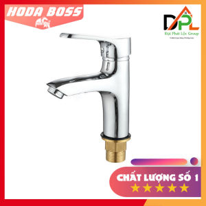Củ vòi liền sen nóng lạnh 1 chân HODABOSS Vòi đồng thau mạ NIKEN sáng bóng dùng cho phòng tắm có diện tích nhỏ