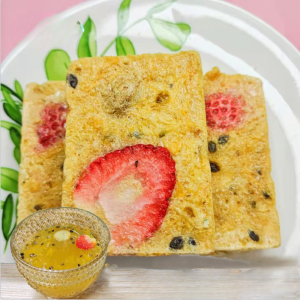 Strawberry Passion Fruit Tea Block: Freeze-Dried Fruit Tea Bulk Batch Instant Fruit Tea Block Cold Drink Food Beverage 15g