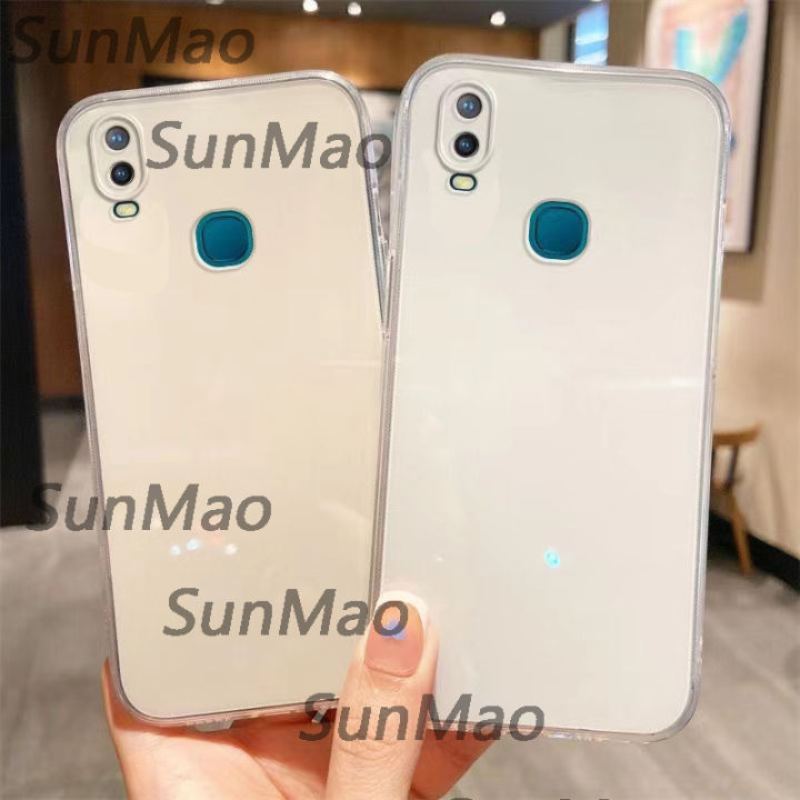 for Vivo 1906 Vivo Y11 Phone case Straight edge transparent