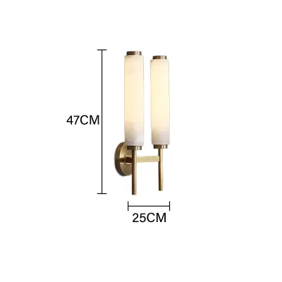 Nordic Marble Long Bar Wall Light Indoor Modern Bedroom Bedside Sconce Led Living Room Decorative Wall Lamp