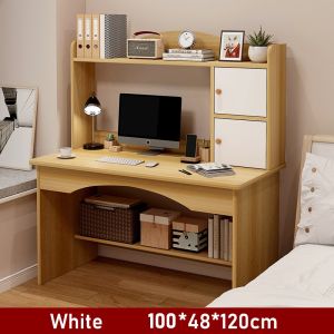 Meja Belajar Meja Kantor Meja Kamar Tidur Meja Belajar Anak Kayu Meja Kerja Multifungsi 120CM