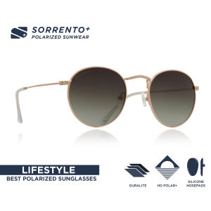 Sorrento+ Vibe (Fashion Round Polarized/UV400 Sunglasses for Men/Women)