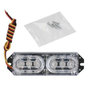 YIDIA สีแดงและสีฟ้า 12V ค่ะ ไฟหยุดท้าย ไฟหน้ารถมอเตอร์ไซด์ สัญญาณไฟเลี้ยวเลี้ยว Flashs ไฟรถ DRL ไฟหยุดแฟลช ไฟเบรคกะพริบ LED ไฟเตือนตำรวจสำหรับรถยนต์