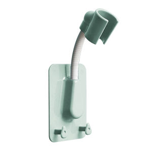 ที่แขวนฝักบัว คอยื่น ติดผนัง หมุนได้ 360 องศา ไม่ต้องเจาะผนัง กาวเหนียวติดทน