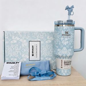 Penhao store Co‑Branded Stanley Tumbler 2nd Generation Vacuum Insulated Stainless Steel Travel Cup with Handle Straw Lid for Daily Travel