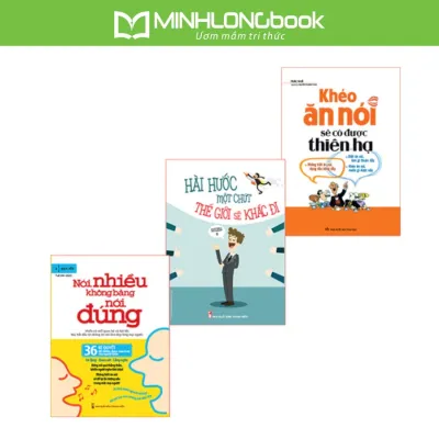 Sách: Combo Bí Quyết Giao Tiếp Thu Phục Lòng Người: Khéo Ăn Nói + Nói Nhiểu Không Bằng Nói Đúng + Hài Hước Một Chút Thế Giới Sẽ Khác Đi