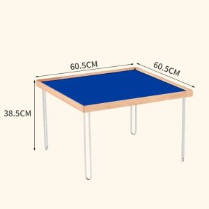Sacesr Wooden Coffee Table Living Room Side Tables Kitchen Retro Square Movable Type Desk Household Luxury Organization Furniture Q9Z6P