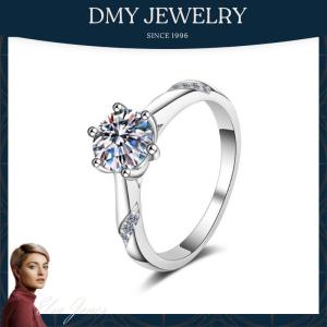 DMY Jewelry Moissanite Jewelry/Diamond Ring For Women/Moisanite Ring/Woman Jewellery Ring/925 Silver Ring/Moissanite Diamond Ring/Silver Ring Women/Moissanite Ring Gra/Moissanite Ring 0.5 Caret/2CT Moissanite Ring  Engagement Ring/Galaxy Shining