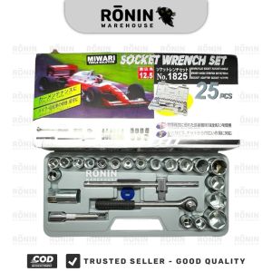 MIWARI Kunci sock set 25 pcs socket wrench shock mobil toolkit motor