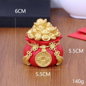 Hũ Đựng Muối Gạo Thần Tài Cầu Tài Lộc May Mắn Đầu Năm Mới Trang Trí Nhà Cửa Bàn Thờ Bàn Làm Việc
