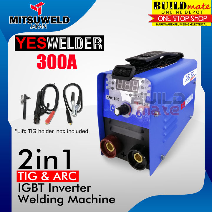 BUILDMATE Mitsuweld Japan YESWELDER 300A 2in1 TIG and ARC IGBT Inverter ...