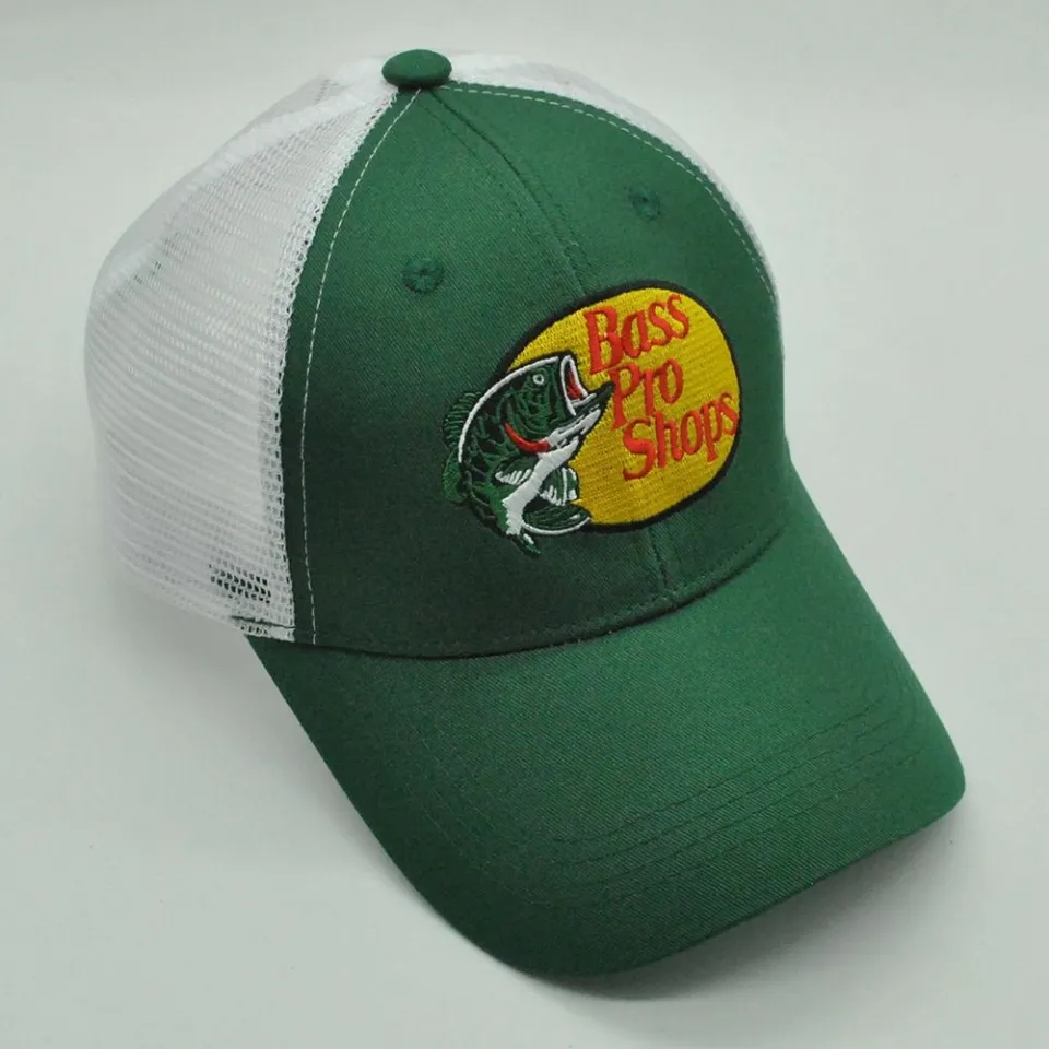 ❃ Bass pro shops embroidered mesh hat spring and summer outdoor sunshade  fishing peaked hat trucker hat
