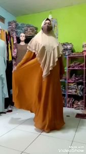 Gamis Ceruty Umbrella dR.Zaa Super Payung (Gamis Saja)