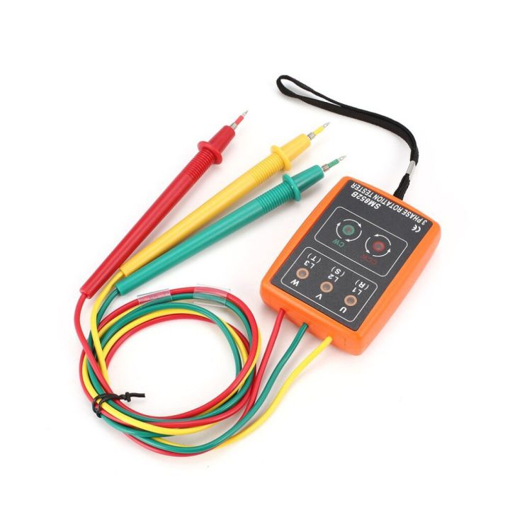 SM852B 3 Phase Rotation Tester Digital Phase Indicator Detector LED 
