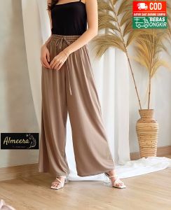 Celana Kulot Bahan Balotely loose Cullote Pants - Celanan Panjang Wanita / Celana Kulot Panjang