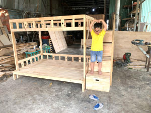 Giường tầng gỗ thông
