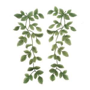 Oversized Leaf Sew Patches Trimmings Applique for Wedding Dress Curtain Scarf Diy Decorations Accessories