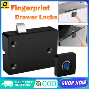 Boland Fingerprint Drawer Locks Hidden Drawer Electronic Locks Built-in Rechargeable Batteries Keyless Security Protection Locks
