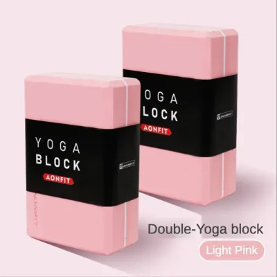2pcs Yoga Block High-density EVA Foam Yoga Brick Cork Block Yoga Travel Exercise Environmentally Friendly Light Odorless