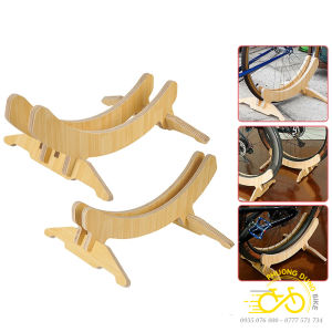 Chân chống xe đạp chữ C kiểu mới - Giá để xe đạp chữ C gỗ cao cấp