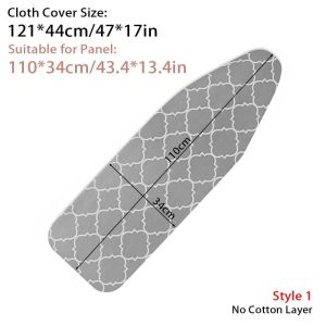 VMCTRD 1Pcs Stain Resistant Ironing Board Cover With Elastic Edge Thick Cotton Padding Iron Heat Shield Cloth Cover Ironing Cover For Ironing Table