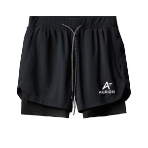 AURION Celana Pendek 2 IN 1 Bawahan Olahraga Lari Jogging Pria Wanita