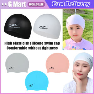 Silicone Swimming Cap Waterproof Swim Hat for Men Women Adult Long Hair Pool Caps Protect Ears Swimming Equipment for Adults
