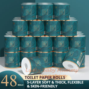 [18 Rolls/ Box] ManHua 5-Ply Toilet Paper Rolls 110g / Thick Facial Tissue For Better Absorbency/FireheartWarrior