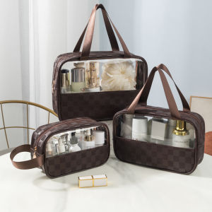 [MALAYSIA READY STOCK] PVC Cosmetic Bag Waterproof Washing Bag Make Up Bag Travel Organizer Storage