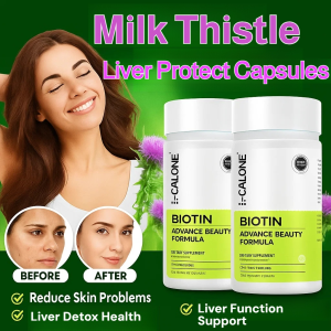 Milk Thistle Liver Detox Tablets Liver Protection Capsules Liver Support Supplement Liver Function Support 水飞蓟护肝胶囊