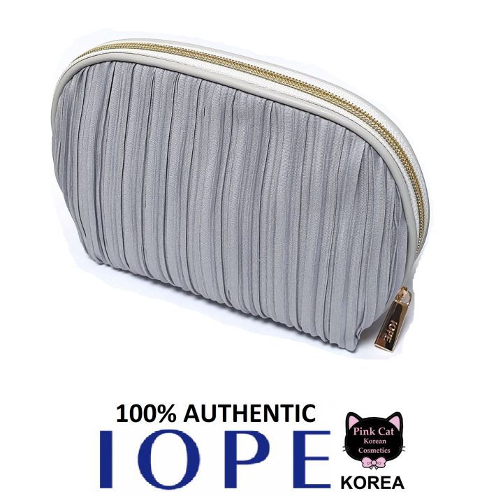 IOPE Pleated Cosmetics Pouch Korean Cosmetics 100% Polyester