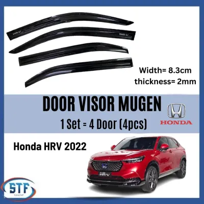 Honda HRV 2022 Door Visor Mugen Air Press Window Wind Deflector For Honda Jazz GD 2003-2007 (4PCS/SET)