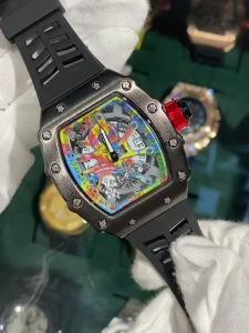 PINTIME Foreign trade cross-border watch personalized hollowed-out barrel-shaped quartz watch fashionable transparent mens waterproof wristwatch
