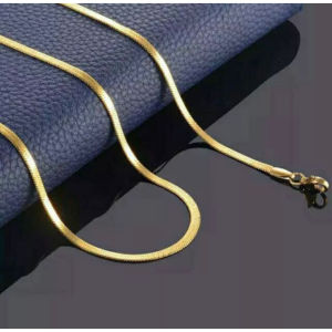 TERBARU kalung titanium model gepeng anti karat dan tidak pudar PRIA WANITA